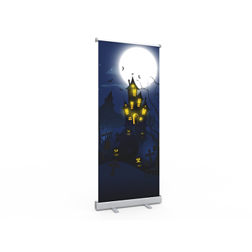 Standard Halloween Retractable Banner Stand with Economic Base 01 - Signwin