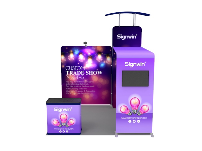 10x10ft Custom Trade Show Booth 07 Signwin ®